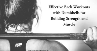 Back workouts with dumbbells
